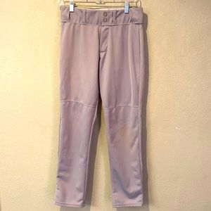 Alleson grey baseball pants. Youth Large.